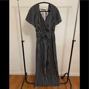 Pinstriped jumpsuit